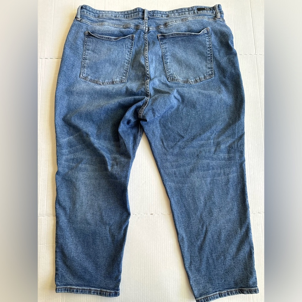 Kut Jeans Womens 24W Blue Medium Wash Rachael Mom‎ Jeans Distressed - Picture 2 of 8